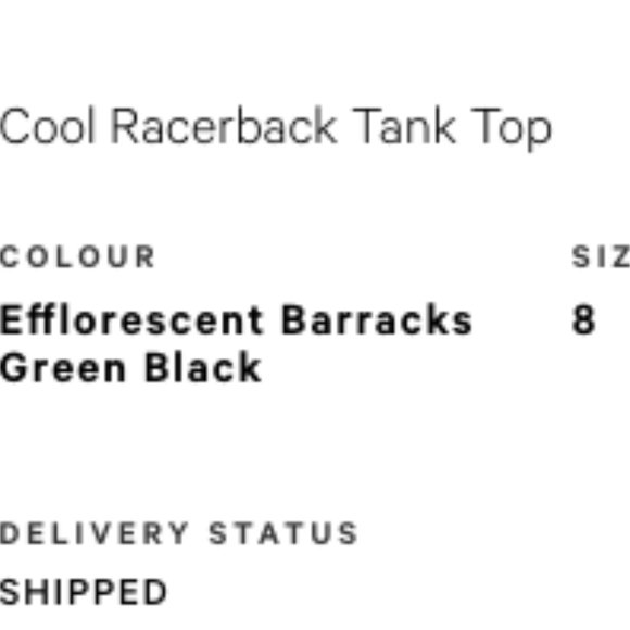 Lululemon Cool Racerback Tank Top Size 8 Green Black - Picture 5 of 5